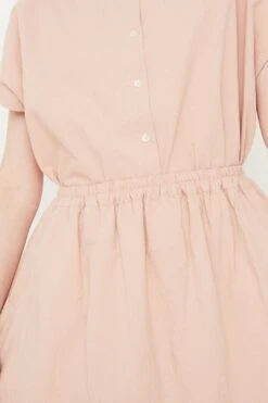 Cotton Skirt In Pale Pink 9 Cotton Skirt In Pale Pink -Layer Outfit 30611493781589 4