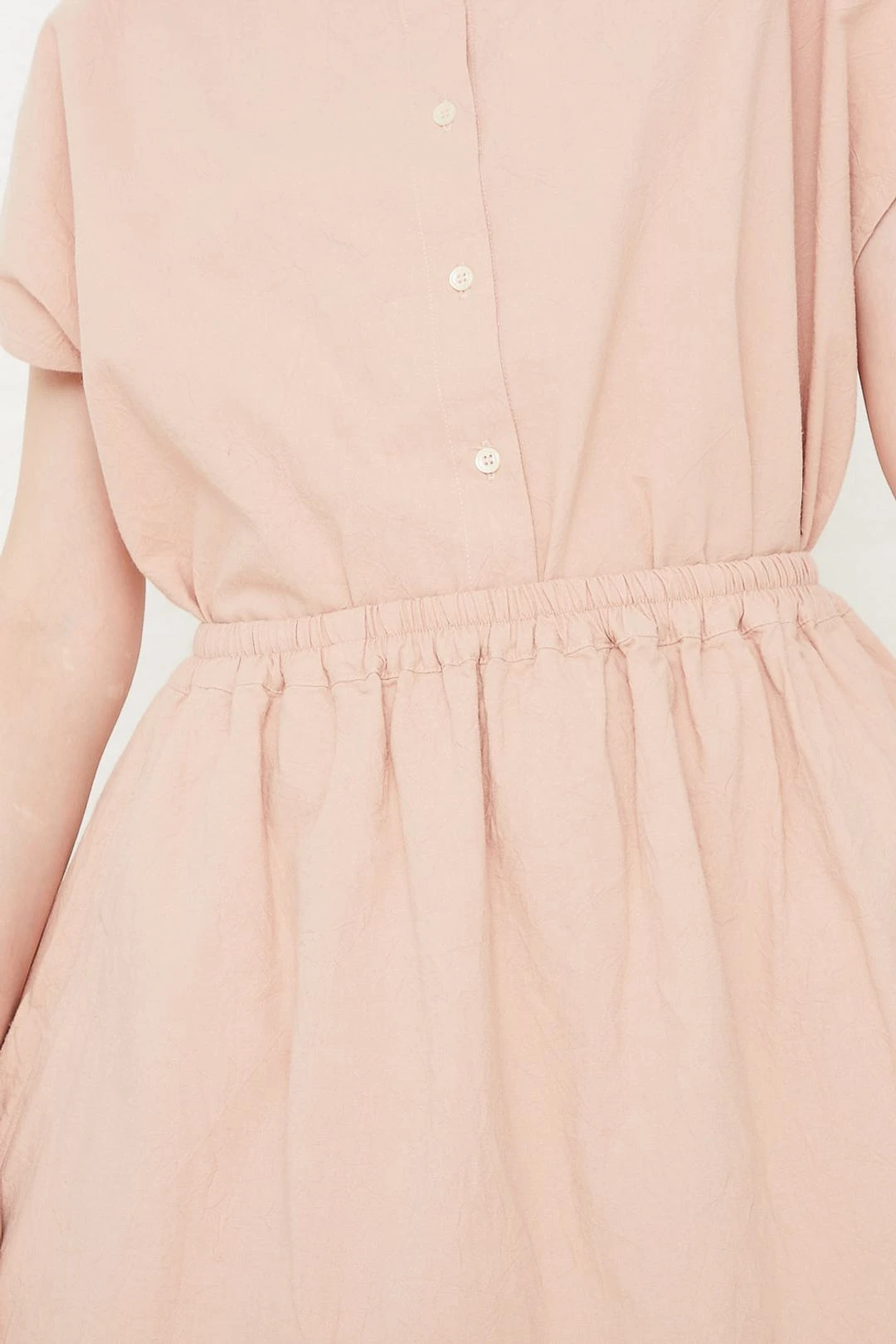 Cotton Skirt In Pale Pink 5 Cotton Skirt In Pale Pink - Image 3