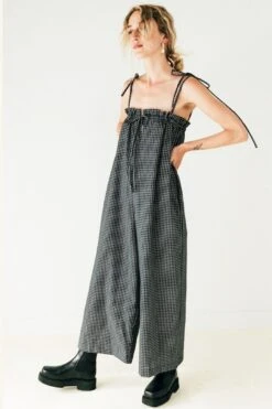 Ruby Jumpsuit – Black Grid -Layer Outfit 30738961891482 2