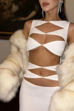 Cut Out Top And Skirt -Layer Outfit 30777839157311 16