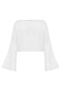 Echo Crop Top - White -Layer Outfit 30892821807171 7