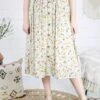 Piper Floral Skirt - Ivory -Layer Outfit 30921778430011 1