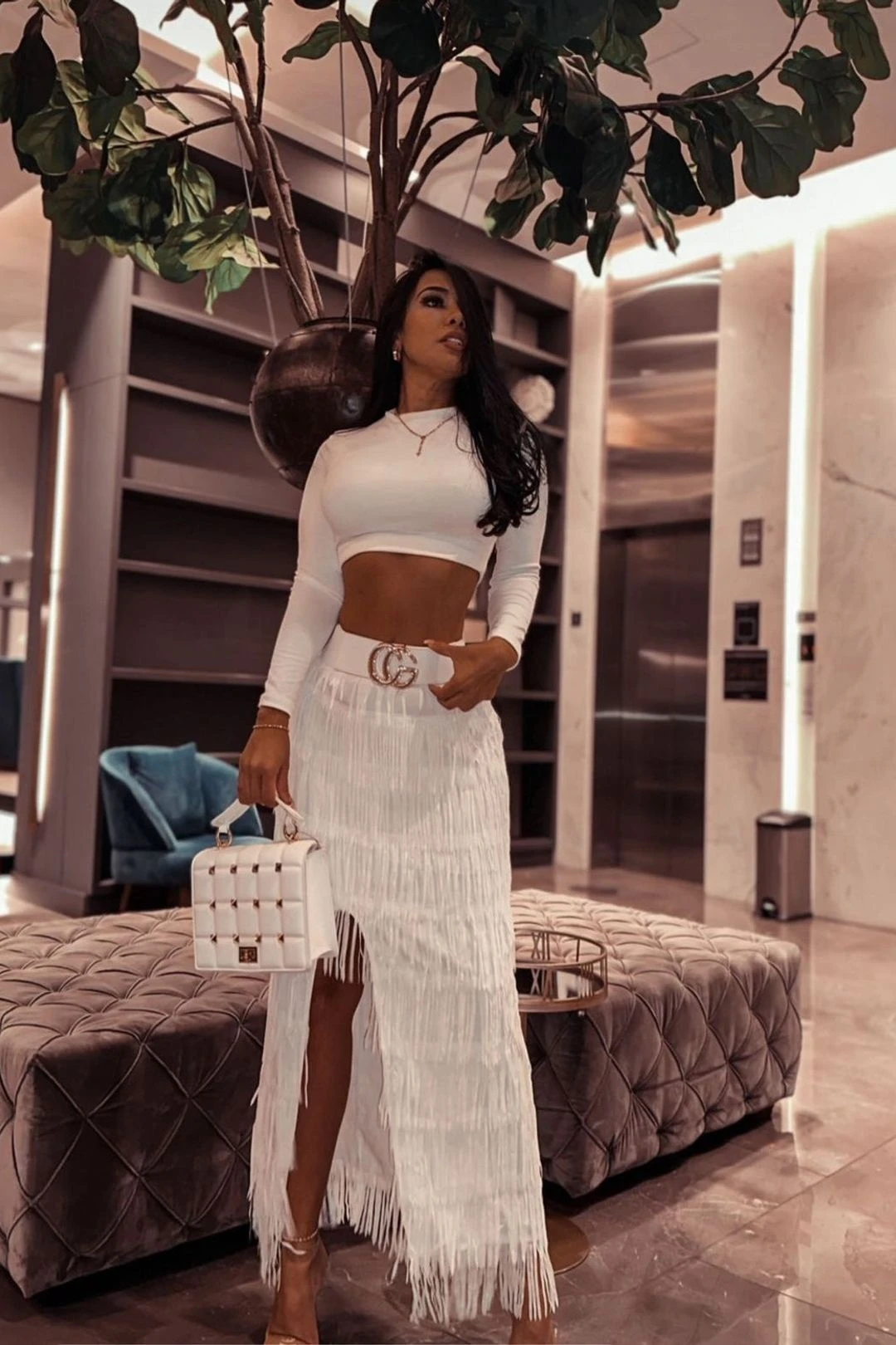 Fringe Pencil Skirt 4 Fringe Pencil Skirt - Image 2