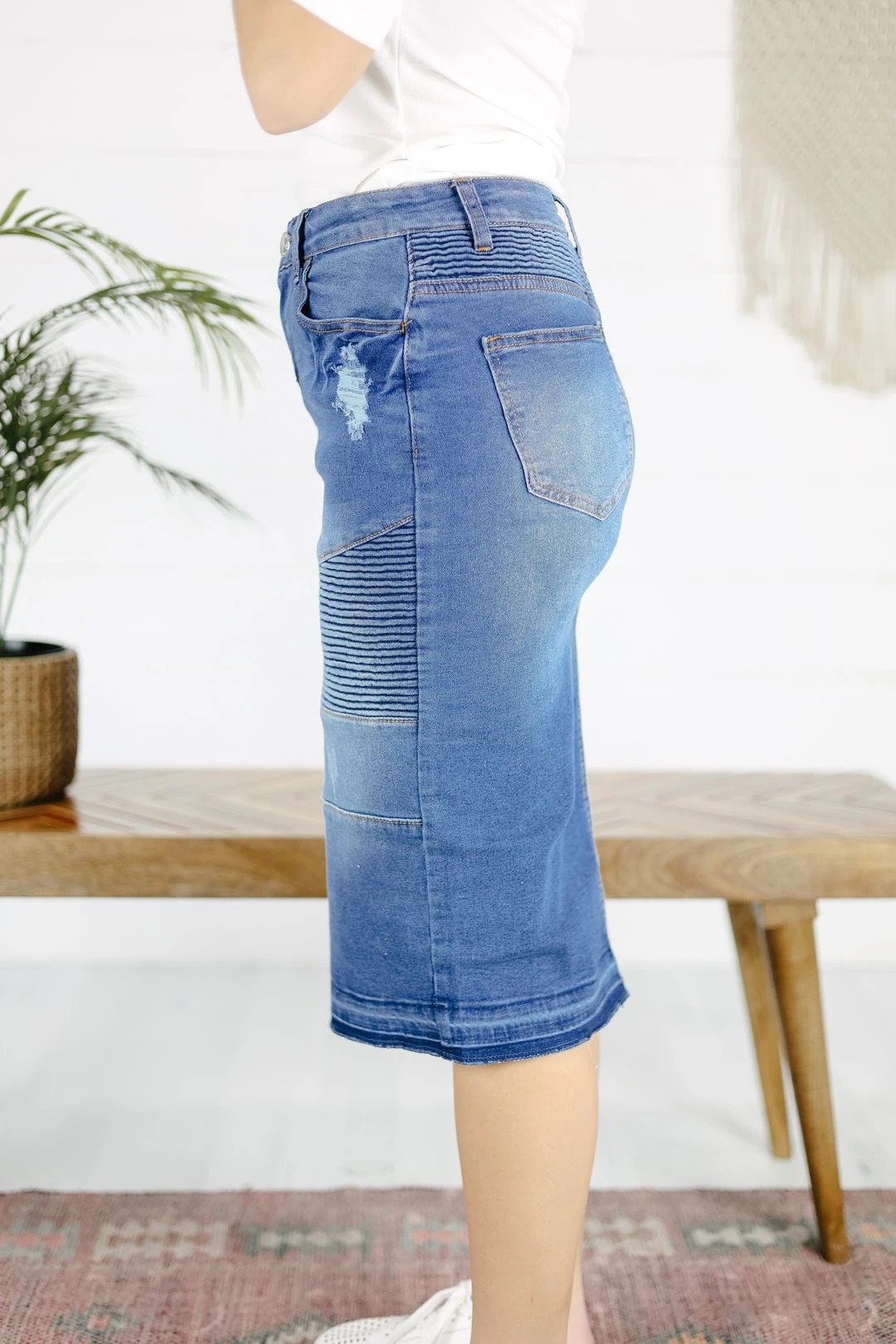 Dover Denim Skirt - Indigo 4 Dover Denim Skirt - Indigo - Image 2