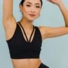 Double V Strap Bra - Black 2 Double V Strap Bra - Black -Layer Outfit 31127465656499 1