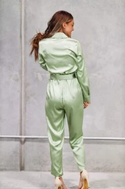 Downtown Beauty Jumpsuit - Olive -Layer Outfit 31142435455170 3