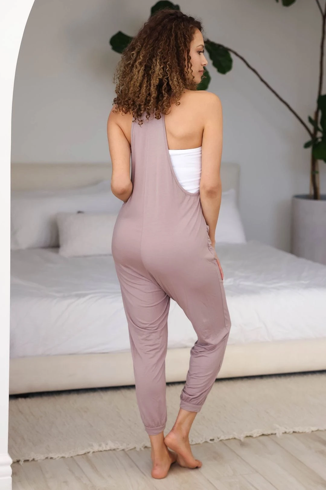 Kelly Onesie Jumpsuit - Mocha 6 Kelly Onesie Jumpsuit - Mocha - Image 4