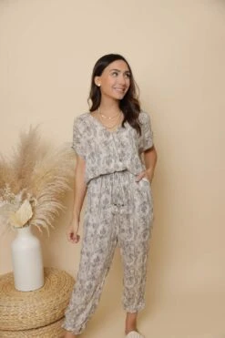 Logan Printed Jumpsuit -Layer Outfit 31164797878434 8