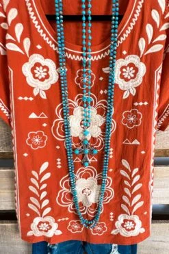 Taking Control Top - Rust - 100% COTTON -Layer Outfit 31244159418433 4