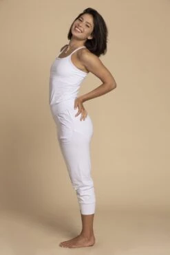 Pure White Yoga Jumpsuit -Layer Outfit 31363206348980 5