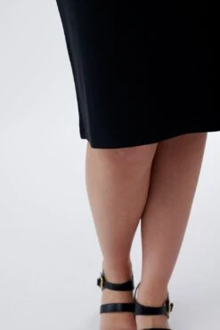 Always Ready Pencil Knee Length Skirt-Black -Layer Outfit 31399328841862 5