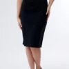 Always Ready Pencil Knee Length Skirt-Black -Layer Outfit 31399329038470 1