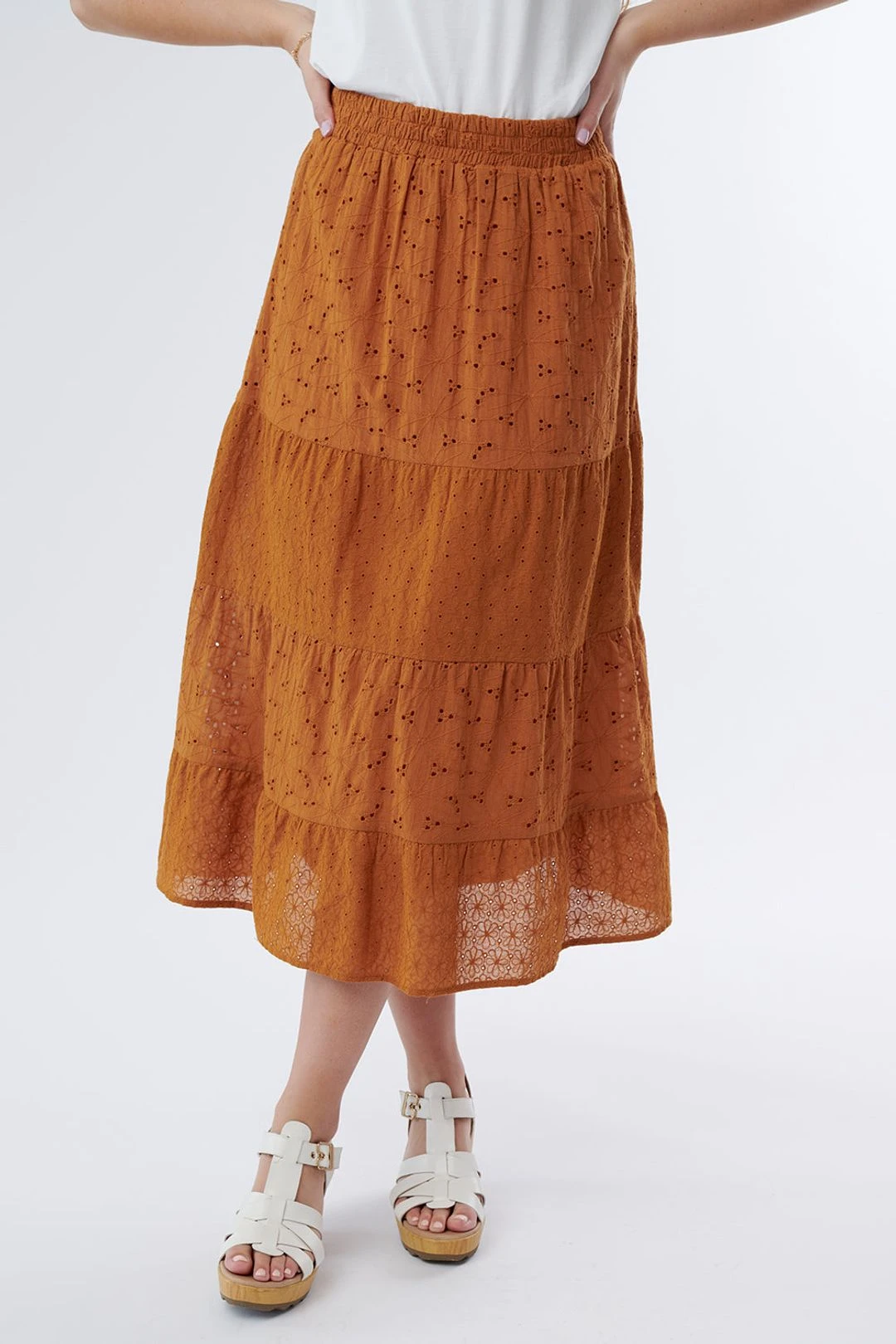 Tea Gardens Eyelet Midi Skirt 3 Tea Gardens Eyelet Midi Skirt