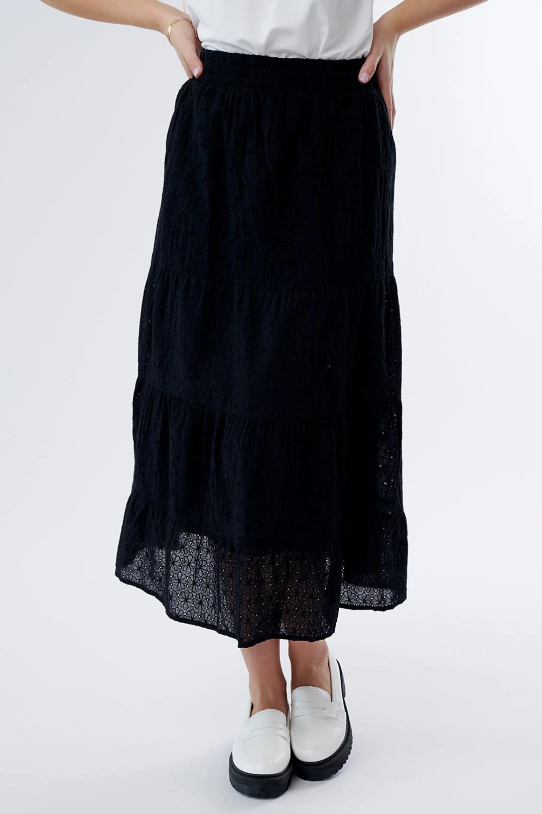 Tea Gardens Eyelet Midi Skirt 9 Tea Gardens Eyelet Midi Skirt - Image 7