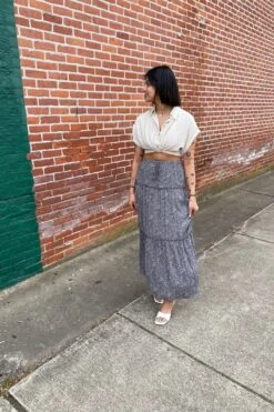 Can Can Floral Print Skirt