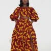 African Print Afiyah Maxi Skirt