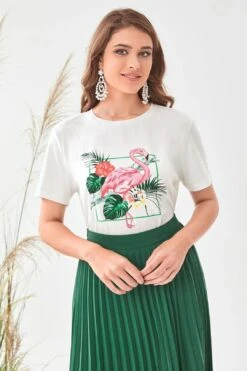 Day In Paradise Tee & Pleated Skirt Set 14 Day In Paradise Tee & Pleated Skirt Set -Layer Outfit 31620767711366 6