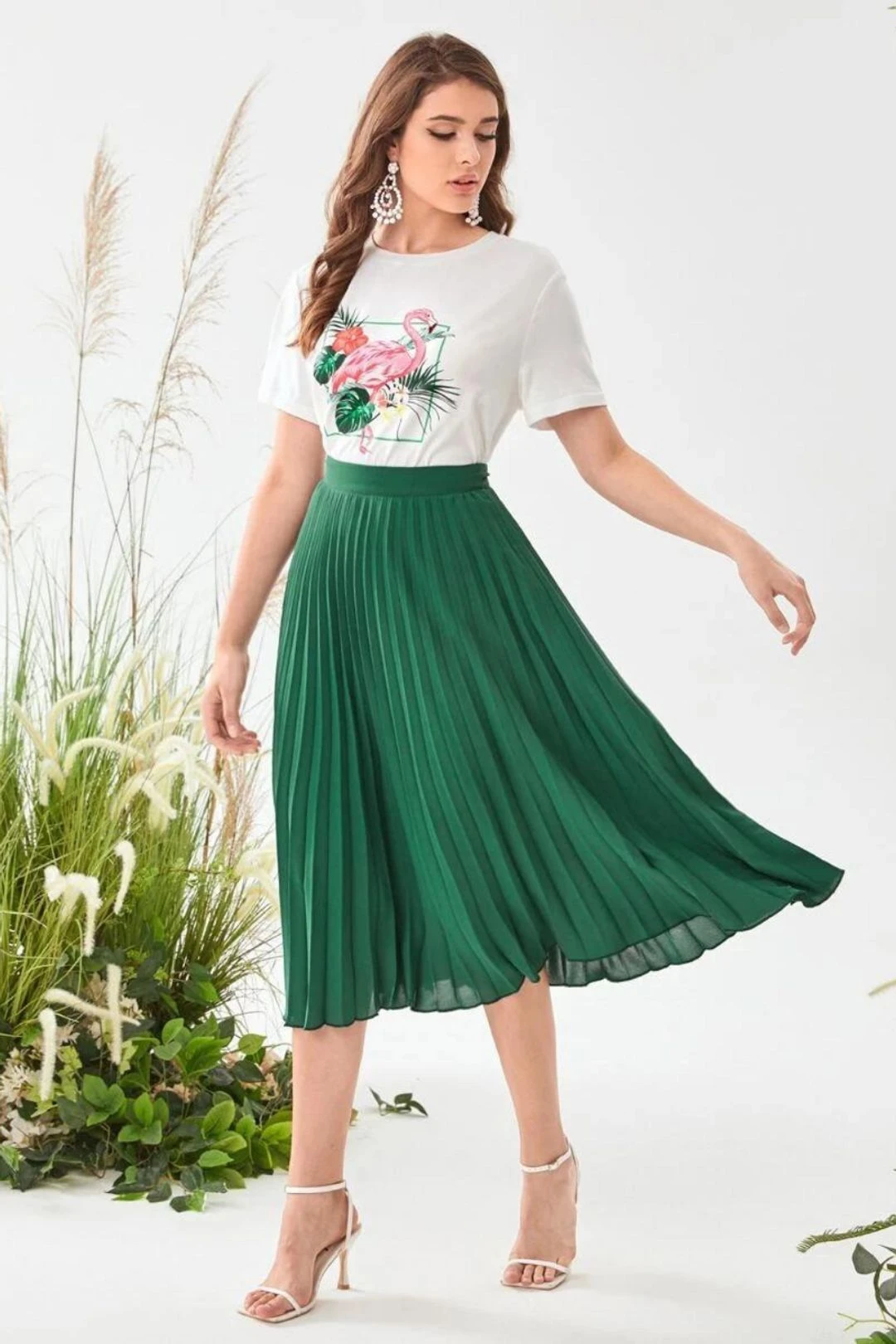 Day In Paradise Tee & Pleated Skirt Set 3 Day In Paradise Tee & Pleated Skirt Set