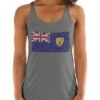 Turks And Caicos Flag Stencil - Women's Tank Top -Layer Outfit 31709394108505 1