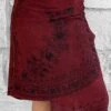 'Wrap Around Skirt' Short Embroidered - Red -Layer Outfit 31746930671731 1