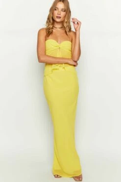 Jacqulin Yellow Midi Skirt -Layer Outfit 31789232324665 3