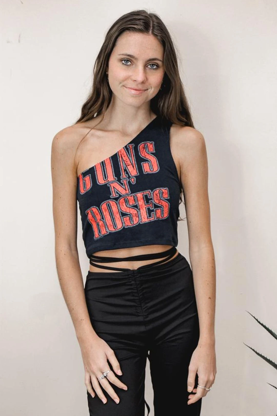 Guns N Roses One Shoulder Crop 3 Guns N Roses One Shoulder Crop