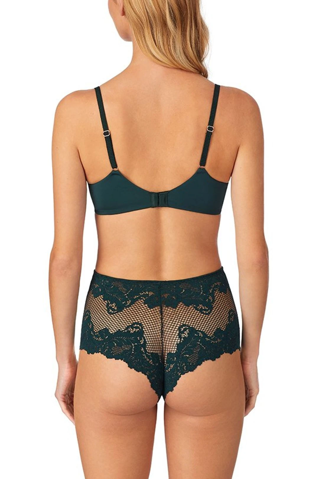 Lace Allure Unlined Bra - Deep Forest 4 Lace Allure Unlined Bra - Deep Forest - Image 2