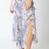 Snake Print Maxi Skirt - Blush Snake -Layer Outfit 31980024922195 1