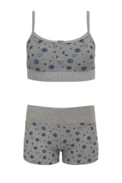 Frankies Bikinis Sugar Waffle Bralette Top - Apres Ski -Layer Outfit 32086432120901 2