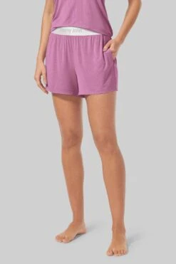 Women's Second Skin Luxe Rib Sleep Tank & Short Set 11 Women's Second Skin Luxe Rib Sleep Tank & Short Set -Layer Outfit 32123153023021 3