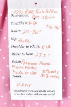 1980s Vintage Rose Pink Polka Dot Skirt -Layer Outfit 32170967269539 6