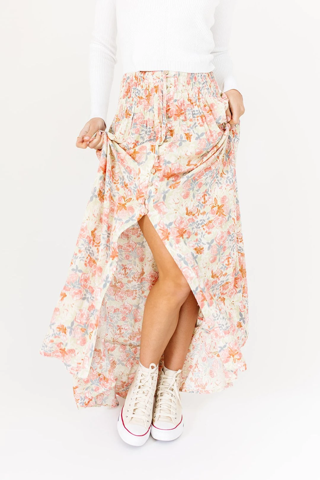 Bali Floral Maxi Skirt 4 Bali Floral Maxi Skirt - Image 2