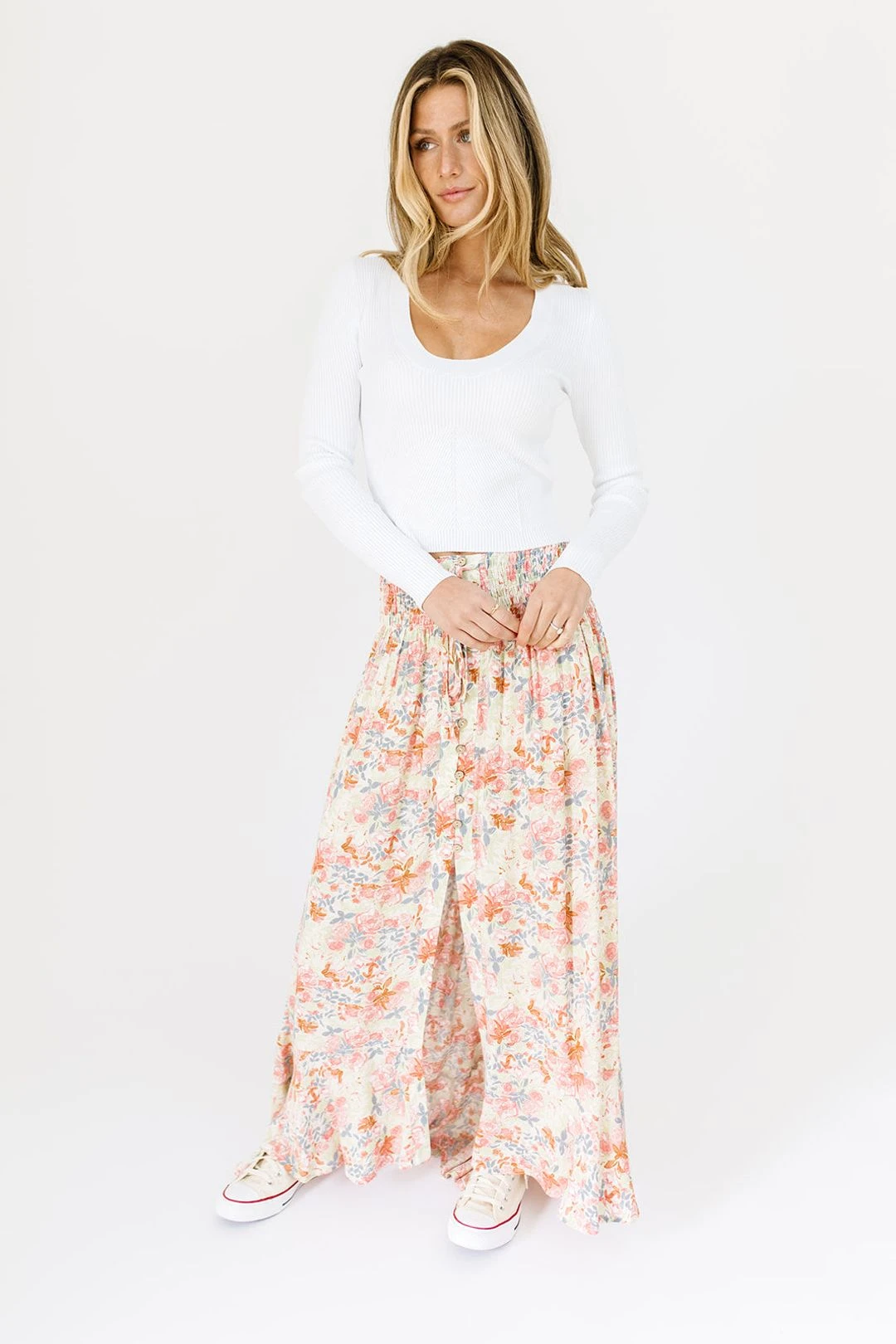 Bali Floral Maxi Skirt 9 Bali Floral Maxi Skirt - Image 7