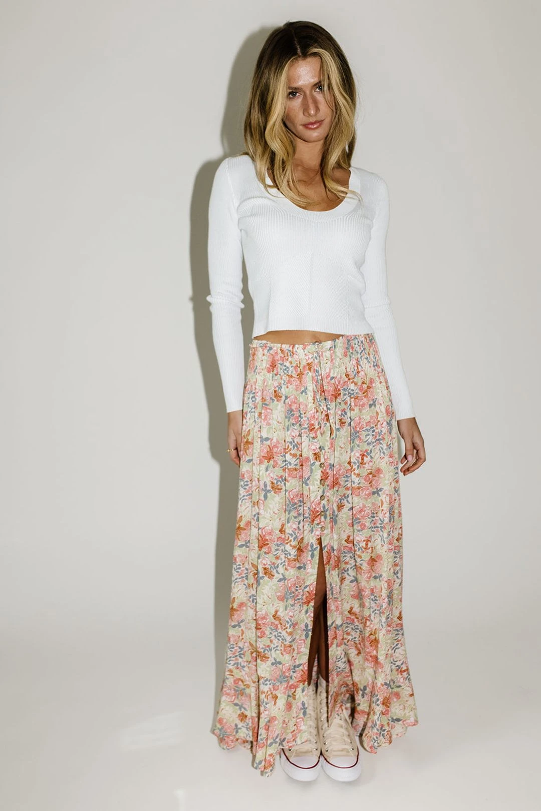 Bali Floral Maxi Skirt 11 Bali Floral Maxi Skirt - Image 9
