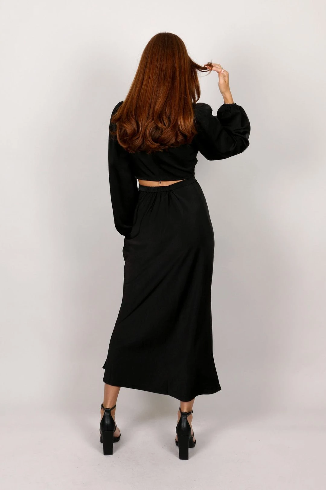 BIANCA MIDI SKIRT BLACK 8 BIANCA MIDI SKIRT BLACK - Image 6