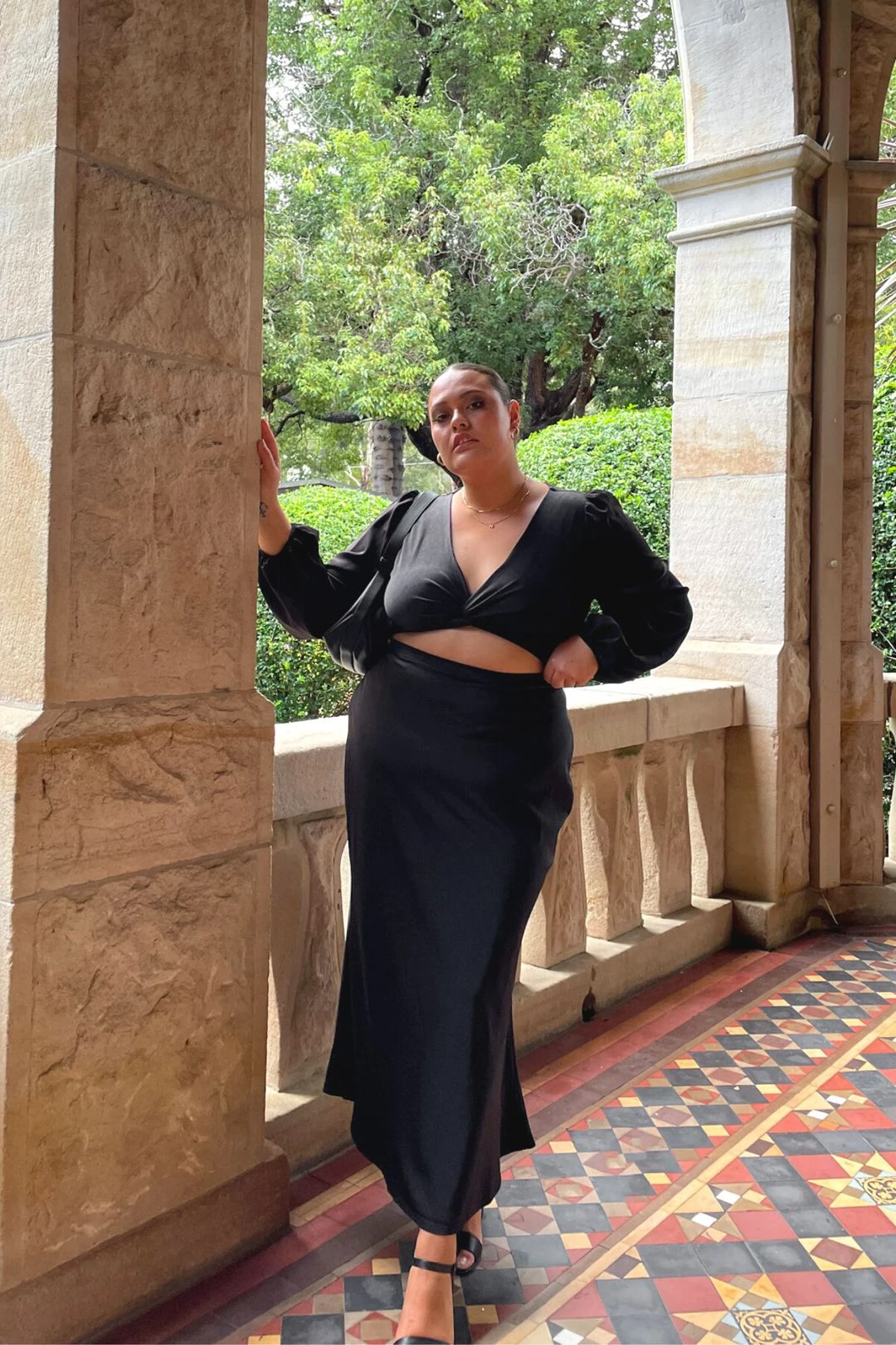 BIANCA MIDI SKIRT BLACK 9 BIANCA MIDI SKIRT BLACK - Image 7