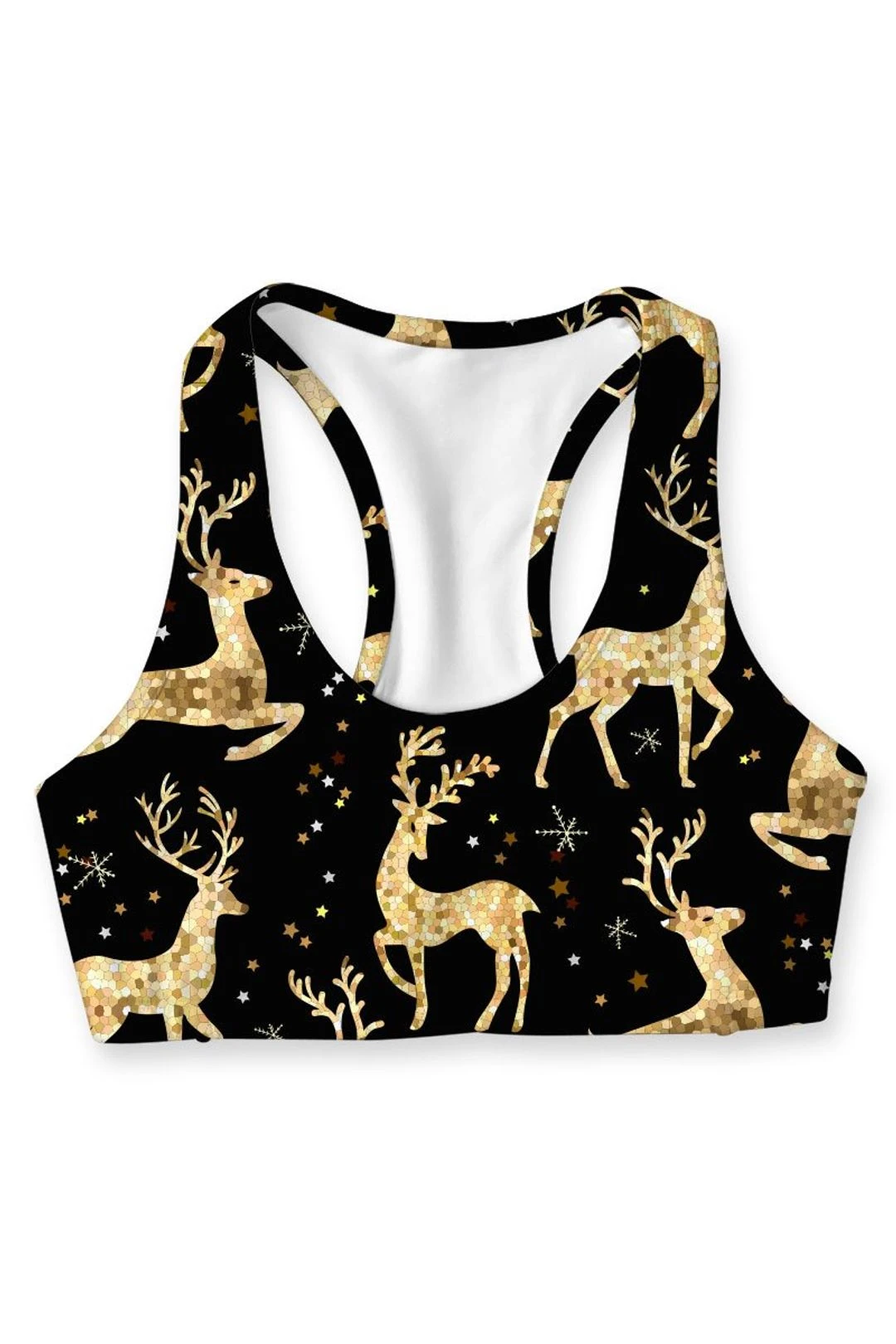 Holly Jolly Stella Black Seamless Racerback Sport Yoga Bra - Women 3 Holly Jolly Stella Black Seamless Racerback Sport Yoga Bra - Women