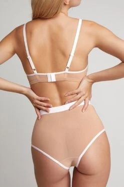 Sieve Non-Wire Bra In Buff + White -Layer Outfit 32357424627889 5