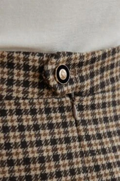 Layne Houndstooth Brown Midi Skirt -Layer Outfit 32366740340922 7