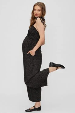 Smocked Maternity Jumpsuit -Layer Outfit 32493414056072 3