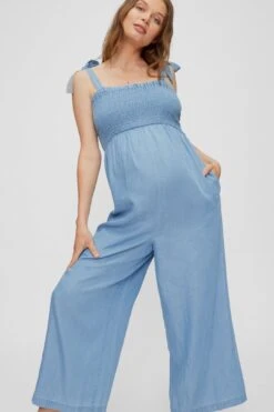 Smocked Maternity Jumpsuit -Layer Outfit 32493414088840 6