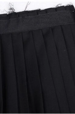 Dark Black Essentials Pleats Wrap Long Skirt // Pleated Skirt Mens / Wear It With Drop Crotch Pants -Layer Outfit 3251355716 7