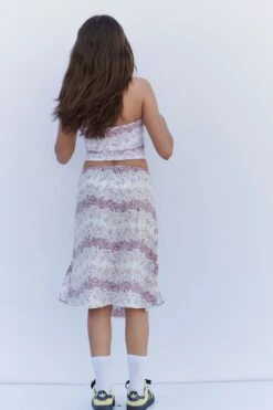 Frankies Bikinis Sienna Floral Midi Skirt - Bisous Lace -Layer Outfit 32524164694085 4