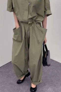 Maxim Jumpsuit - Olive 11 Maxim Jumpsuit - Olive -Layer Outfit 32596318781600 3