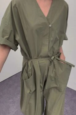 Maxim Jumpsuit - Olive 13 Maxim Jumpsuit - Olive -Layer Outfit 32596344045728 5