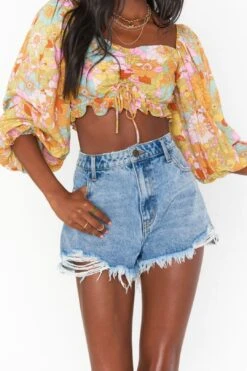 Show Me Your Mumu Jenna Top - Groovy Blooms 8 Show Me Your Mumu Jenna Top - Groovy Blooms -Layer Outfit 32663517724830 3