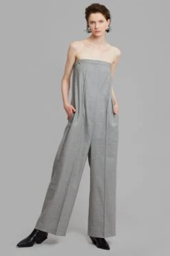 Loulou Studio Mellal Jumpsuit - Grey Melange 19 Loulou Studio Mellal Jumpsuit - Grey Melange -Layer Outfit 32800851853472 8