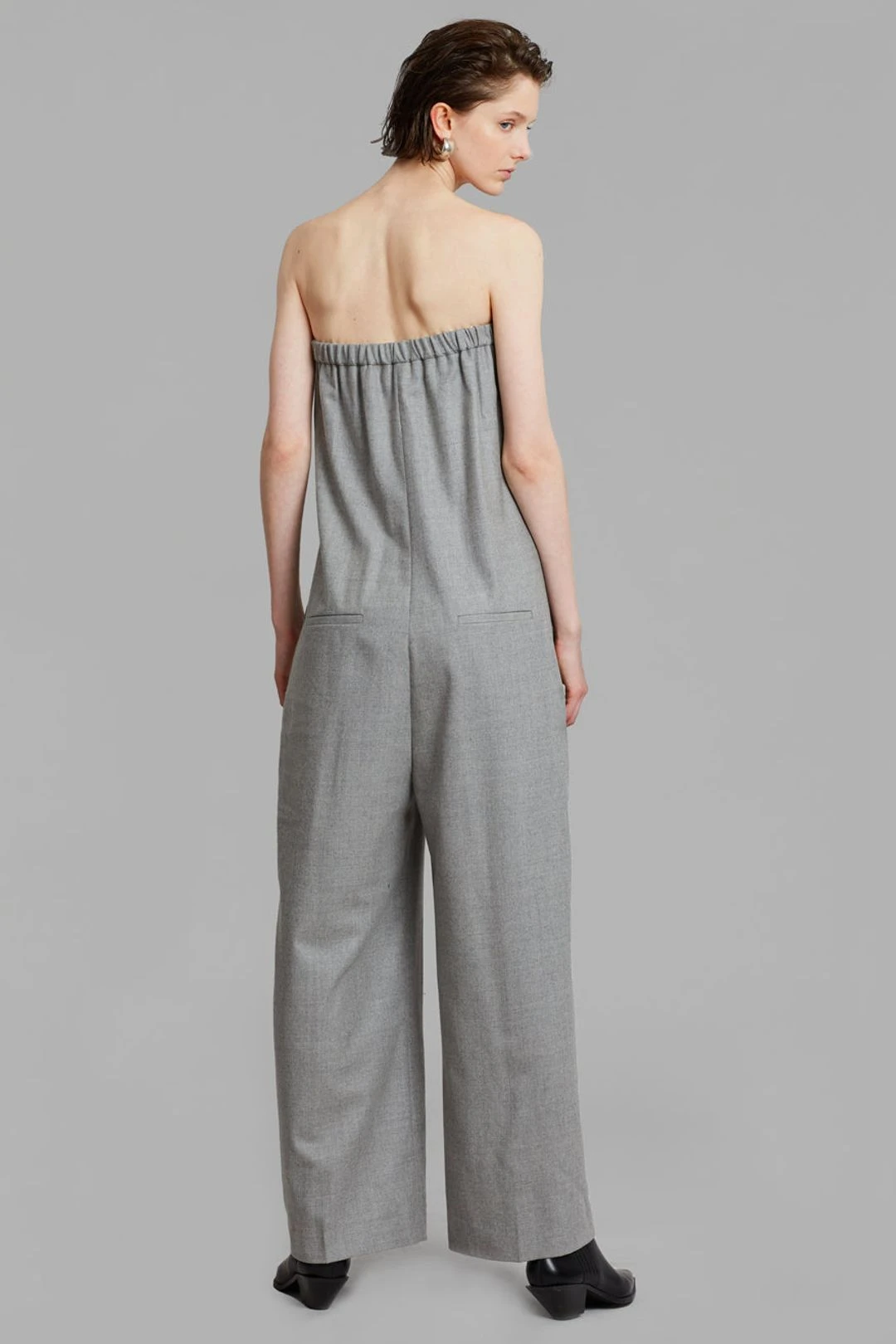 Loulou Studio Mellal Jumpsuit - Grey Melange 11 Loulou Studio Mellal Jumpsuit - Grey Melange - Image 9