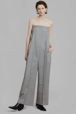 Loulou Studio Mellal Jumpsuit - Grey Melange 14 Loulou Studio Mellal Jumpsuit - Grey Melange -Layer Outfit 32800863649952 3
