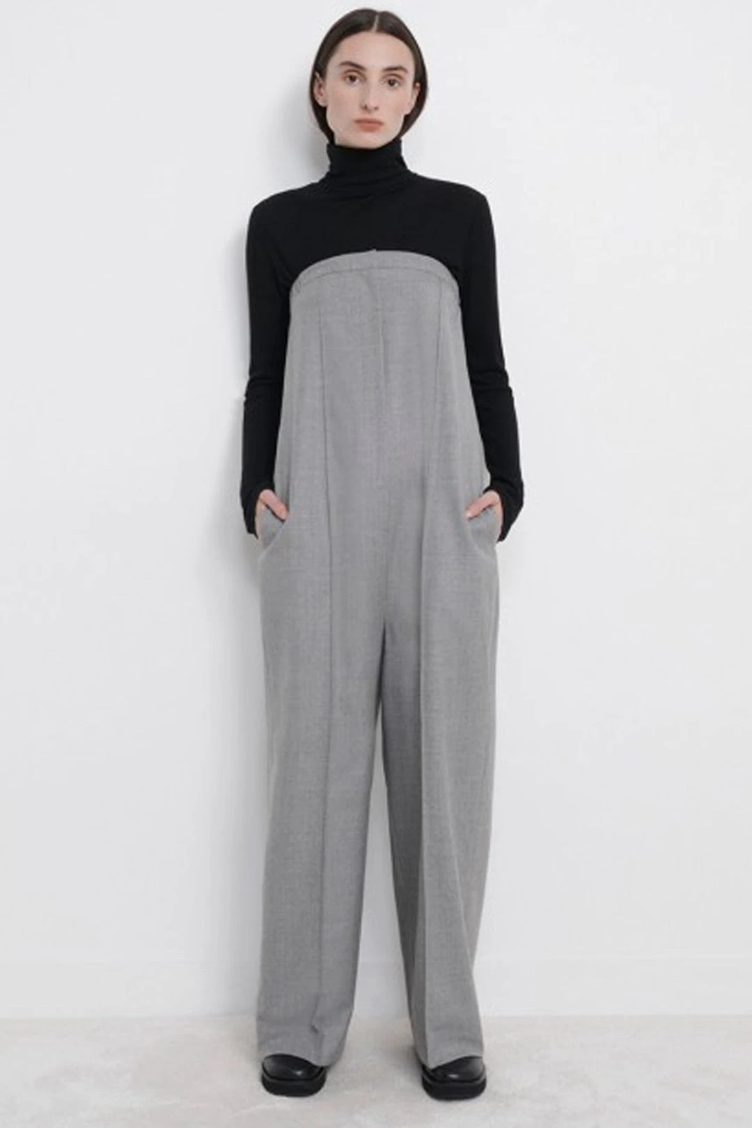 Loulou Studio Mellal Jumpsuit - Grey Melange 7 Loulou Studio Mellal Jumpsuit - Grey Melange - Image 5